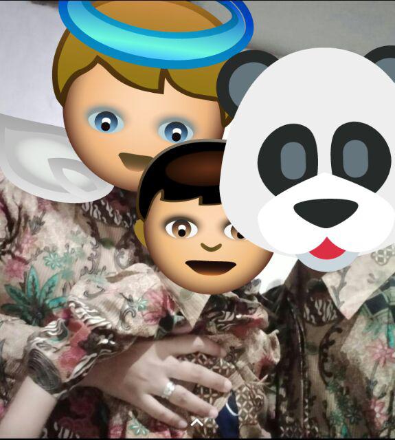 Batik Couple Keluarga - Couple Batik Indonesia Sarimbit Gamis Familly Set Hrb026 Batik Putra Hadi