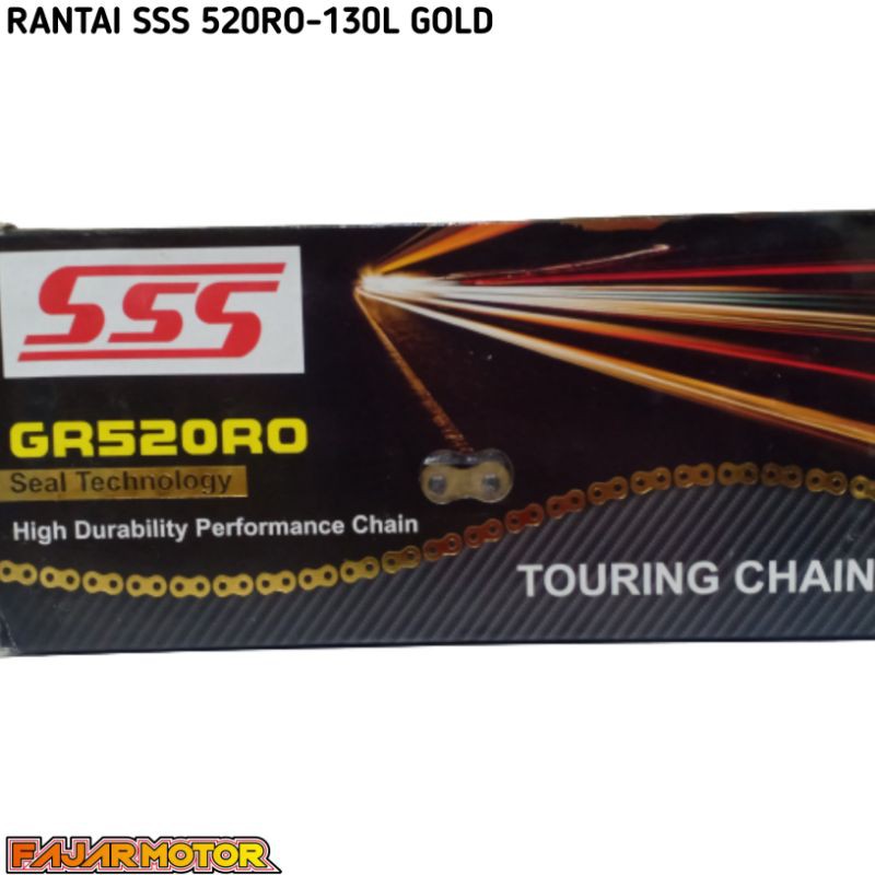 SSS RK RANTAI 520 KAWASAKI NINJA250 YAMAHA R25 KTM250 KLX250 CROSS SPESIAL ENGINE  CHAIN SPROCKET