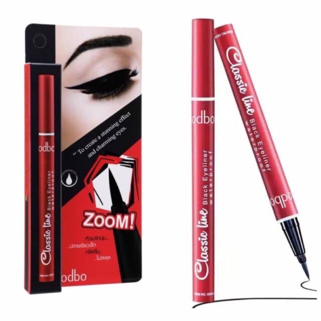 ODBO CLASSIC LINE BLACK EYELINER WATERPROFF
