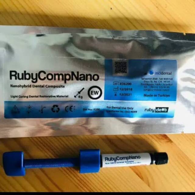 Composite Ruby Comp Nano Veneer EW (Extra Bleach), A1, A2, A3, B1 4gram turkey