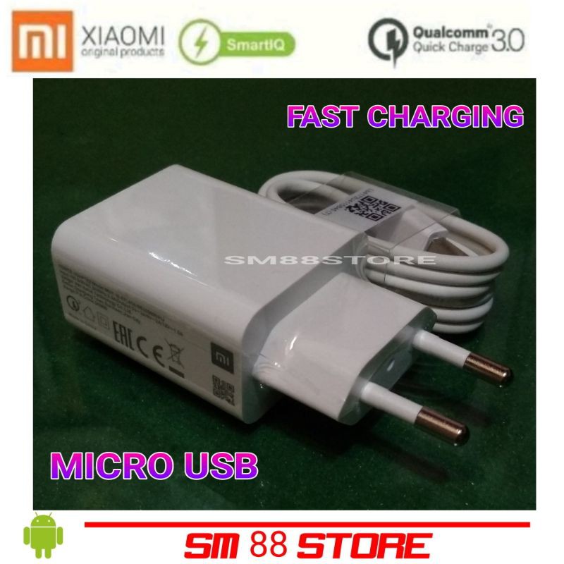 Charger XiaoMi 3A Fast Charging Quick Charge 3.0 Original