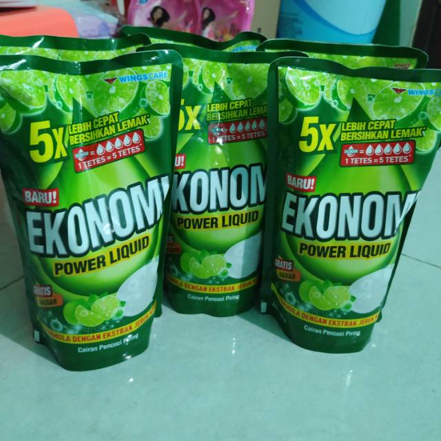 Sabun Cuci Piring Ekonomi Power Liquid Jeruk Nipis 800ml