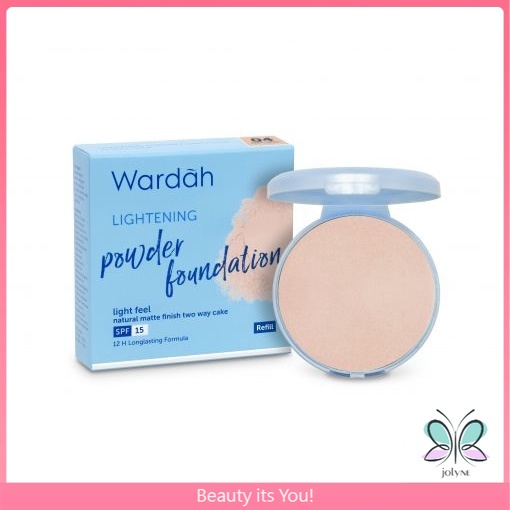 Wardah Refill Lightening Powder Foundation Light Feel 04 Natural 12 g