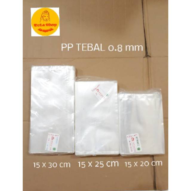 Plastik PP Bening Tebal 0.8 mm/PP kaca