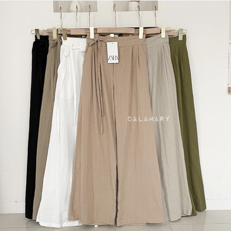 BIEBILS CULLOTES LINEN PANTS 2391