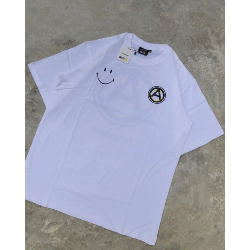 THANKSINSOMNIA X SMILEY Libertyourth T-Shirt White UNISEX