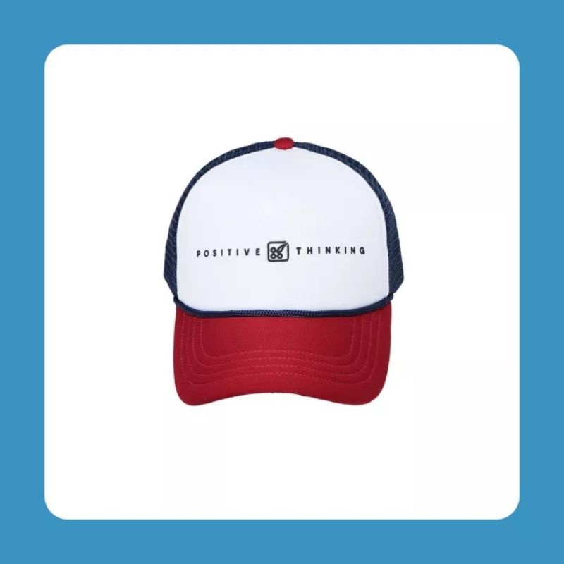 Topi Pria Baseball cap Topi Jaring Pria Topi Cowok termurah berkualitas — Positive Thinking Baseball Hat Topi Jaring Cowok