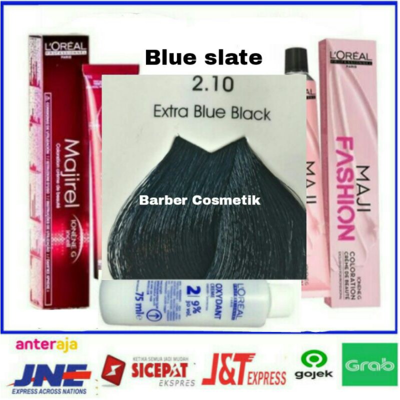 pewarna rambut loreal majirel majifashion 2.10 + oxydant cat rambut loreal maji fashion