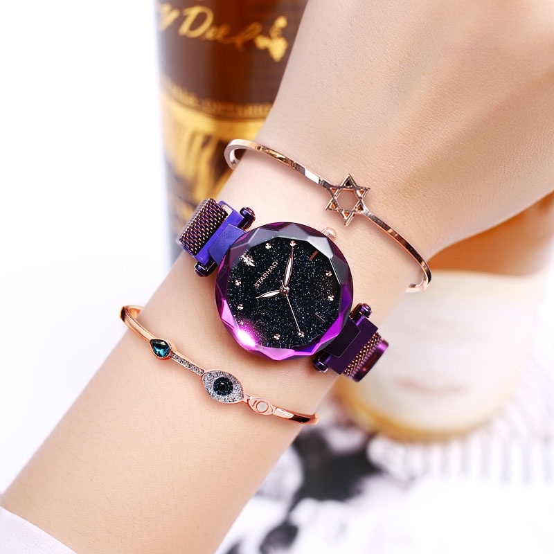 『COD』✅Danao jam tangan magnet jam tangan wanita jam tangan diamond jam tangan anti air Jam tangan la