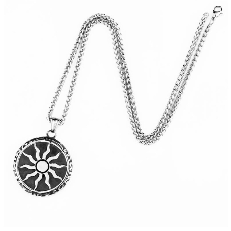 Kiking Norse Odin Thors Mjolnir Hammer Men Sonnenrad Scandinavian Necklace Pendant Animal Jewelry