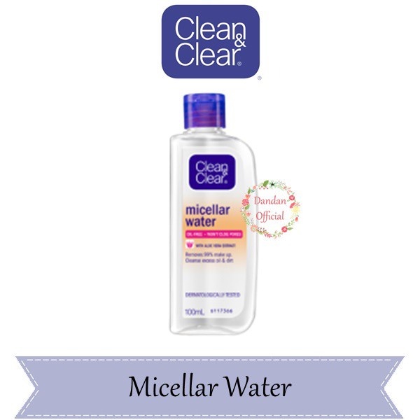 Clean &amp; Clear Micellar Water Pembersih Wajah Penghapus Make Up 100ml