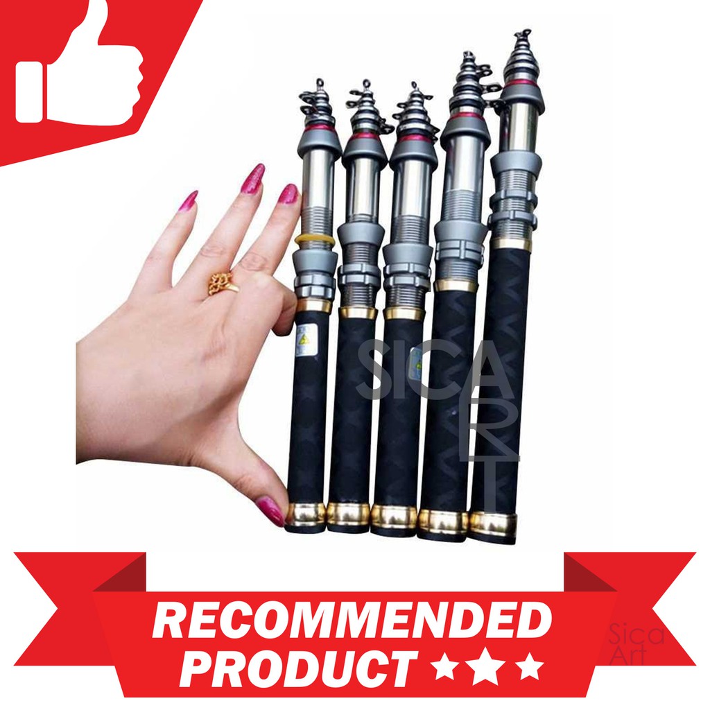 Joran Pancing Carbon Fiber Mini Pocket Fishing Rod