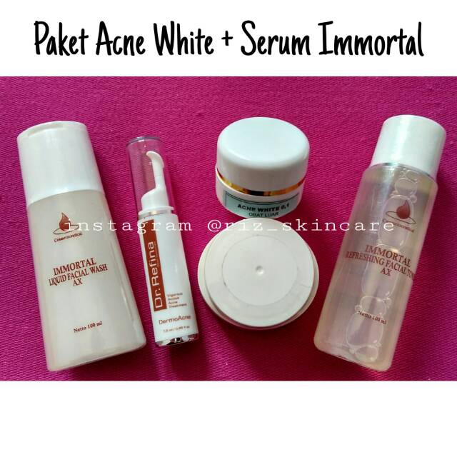 Paket Acne White Serum Immortal Shopee Indonesia