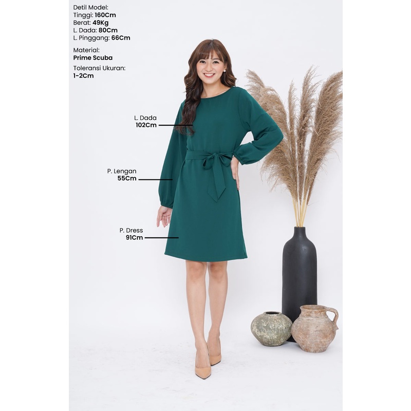 Dress Lengan Balon Ester