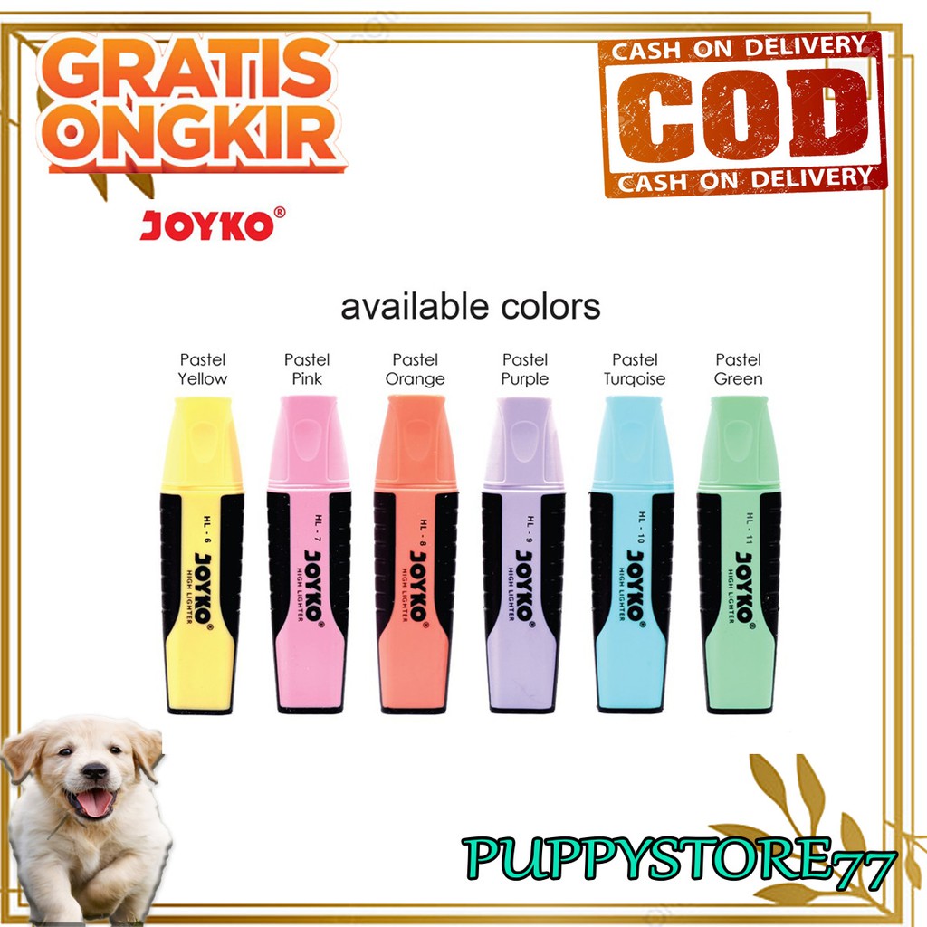 

PuppyStore77 Highlighter Joyko Warna Pastel Colour