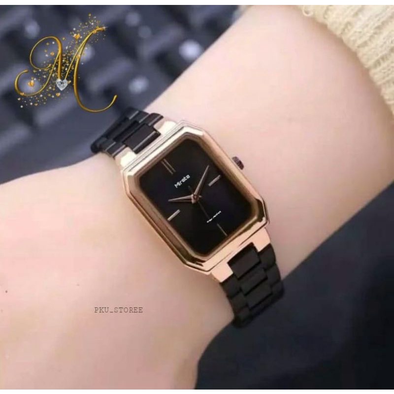 JAM TANGAN WANITA ORIGINAL MIRETE tahan air bahan stainliss bayar di tempat