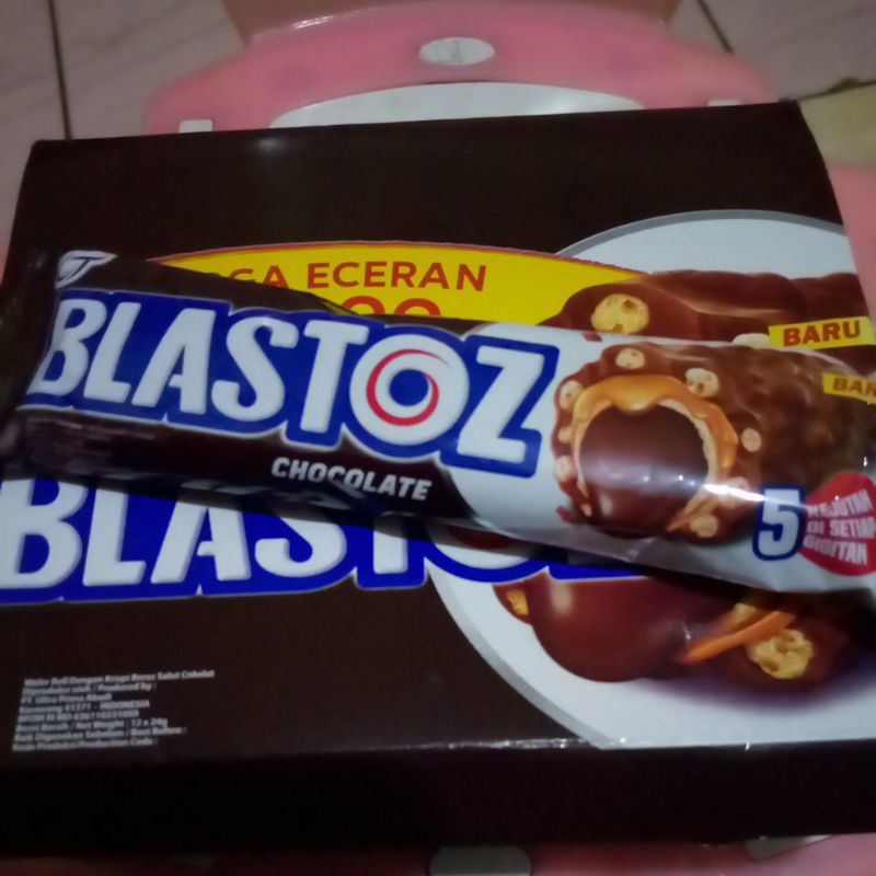 Snack Wafer Biskuit BLASTOZ Chocolate Makanan Ringan pack Box Eceran murah