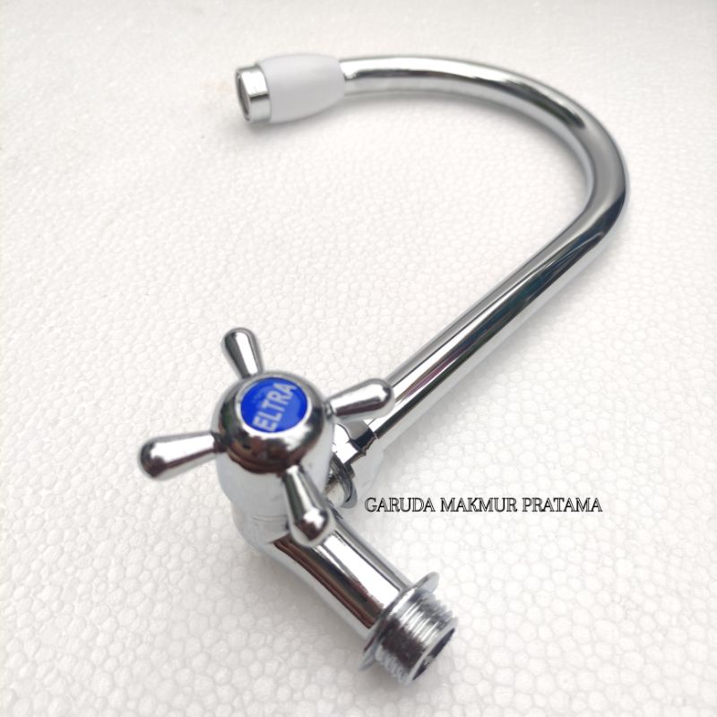 KERAN CUCI PIRING KRAN CUCI PIRING STAINLESS CHROME KERAN ANGSA BALING STAINLESS CHROME 1/2 INCH KERAN SINK CUCI PIRING