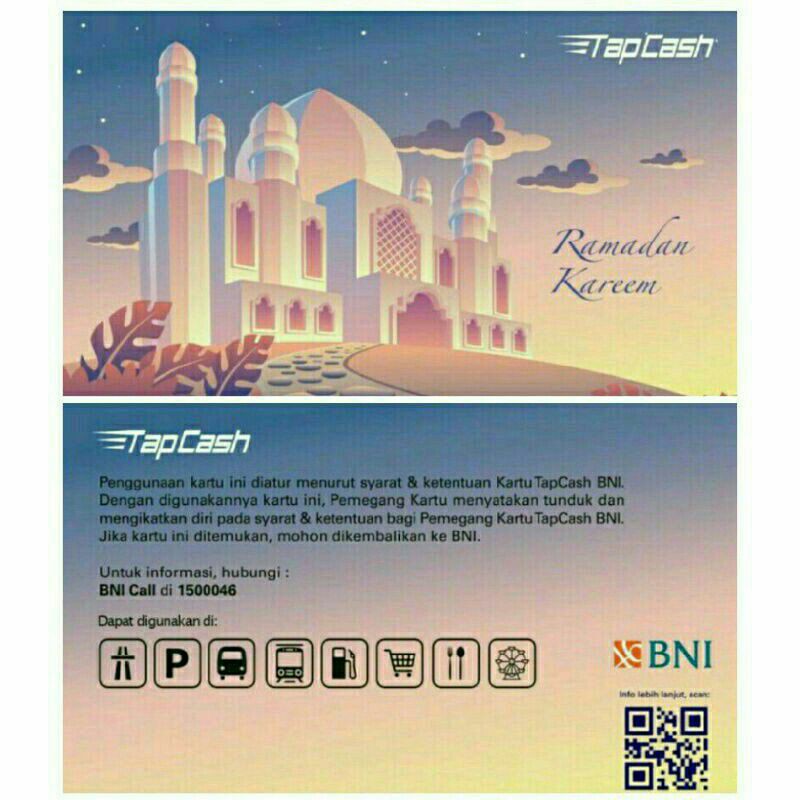 BNI Tapcash edisi Ramadhan (Ungu) /Like eMONEY eTOLL Flazz or Brizzi