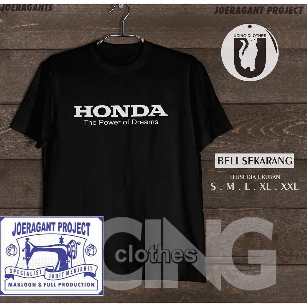 Kaos Baju Honda The Power of Dreams Kaos Otomotif JP joeragants