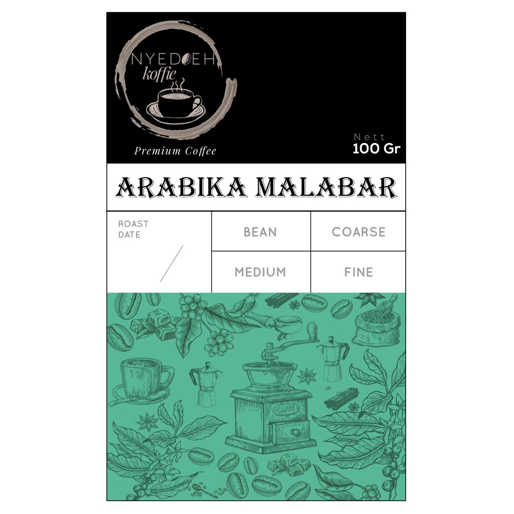 

KOPI ARABIKA MALABAR 100 GR GRAM ARABICA BIJI BUBUK