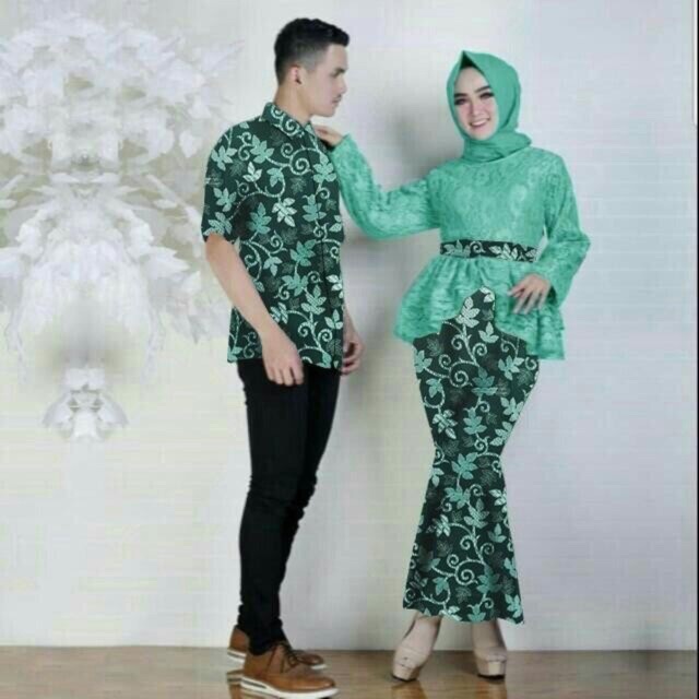 JC RESTOCK Cp annisa / Couple batik bella / Baju pasangan kebaya batik (ada 6 warna)