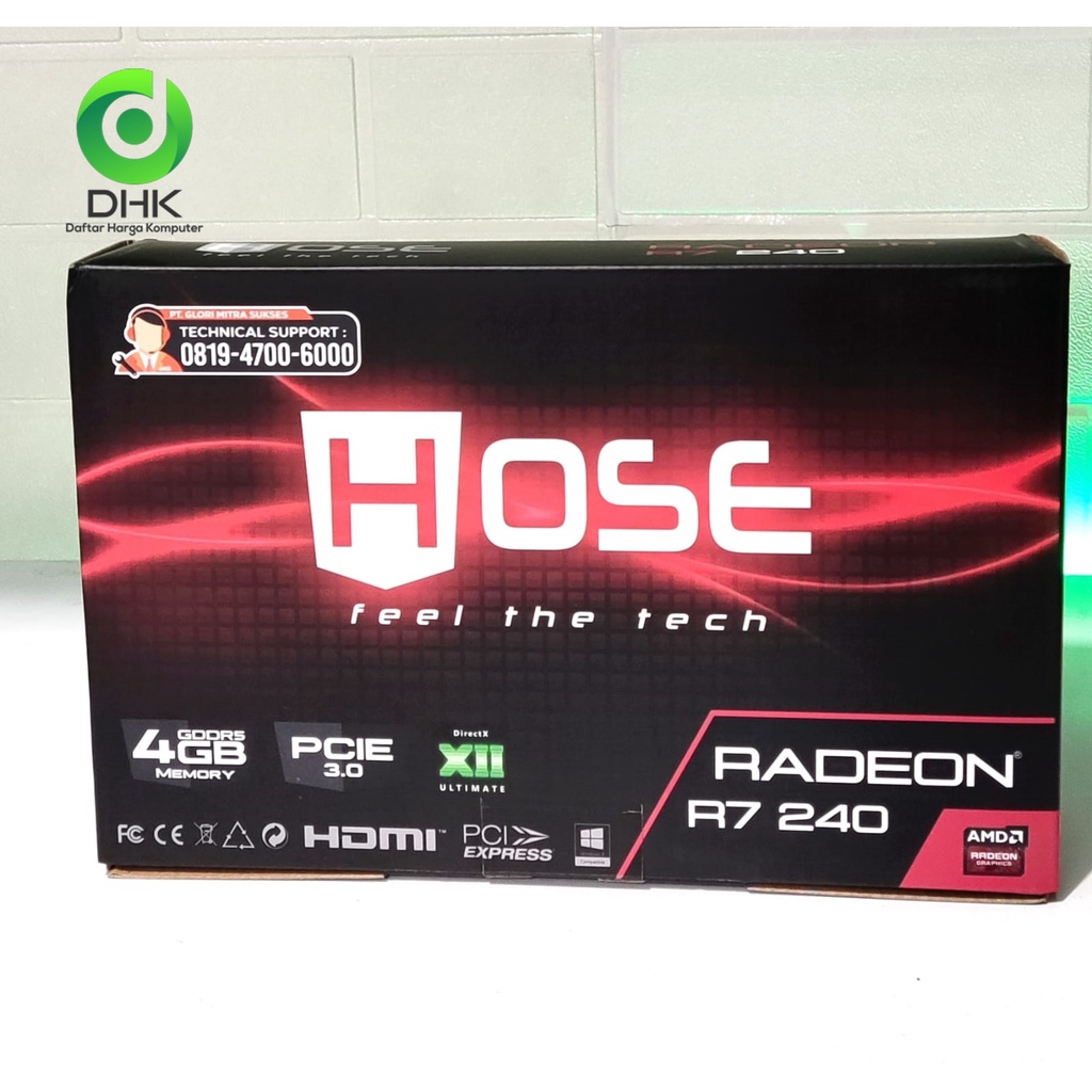 VGA Hose AMD Radeon R7 240 4GB DDR5 GARANSI RESMI