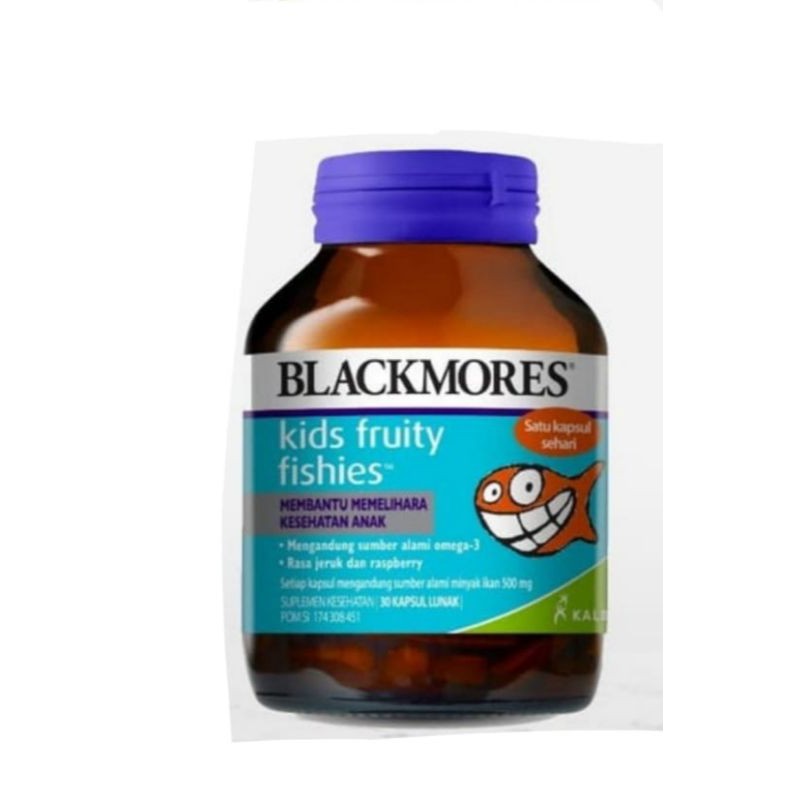 Jual 5. BLACKMORES KIDS FRUITY FISHIES ORIGINAL OMEGA 3 UNTUK ANAK