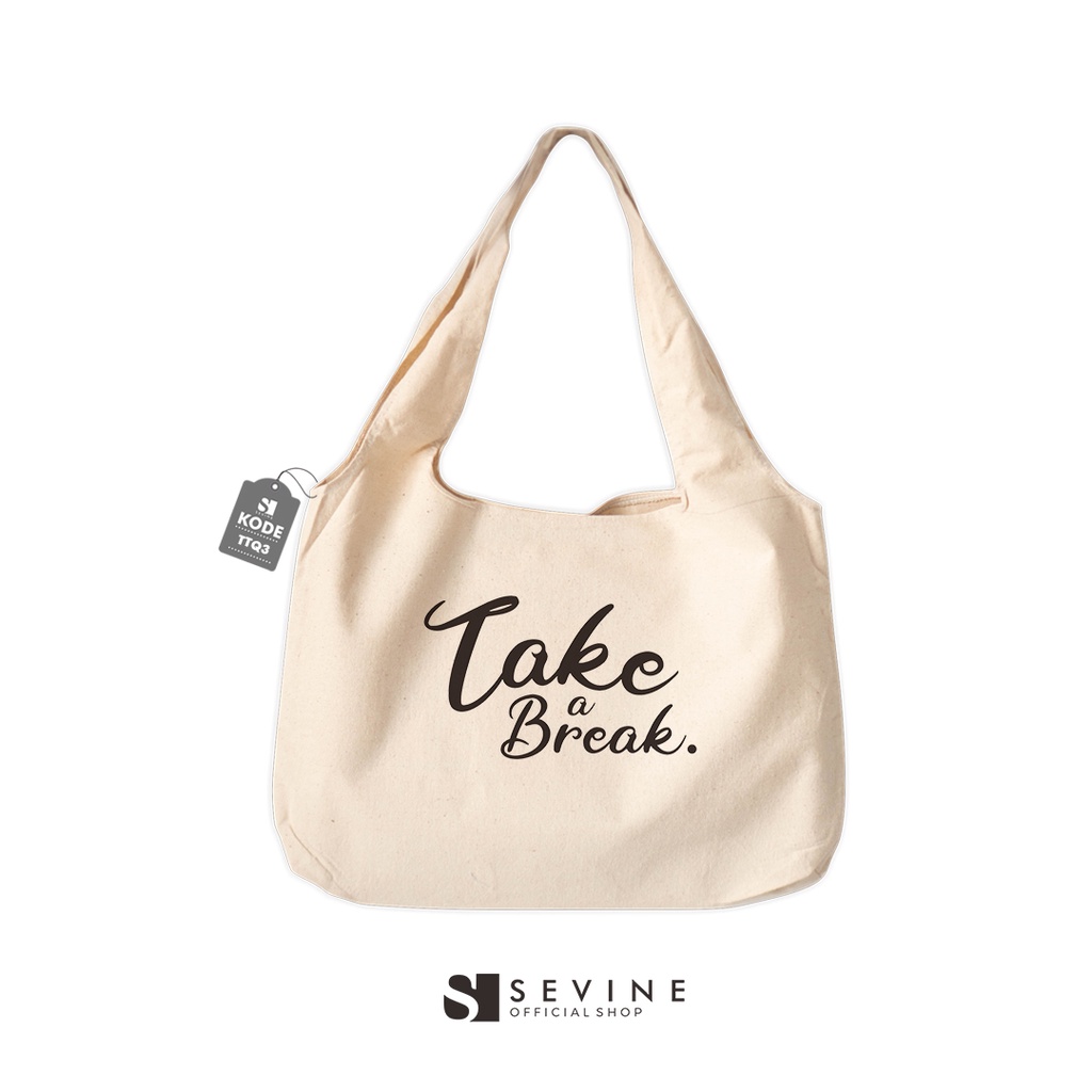 Sevine Tote Bag Kanvas Bonnie Tas Wanita Kuliah Fashion Laptop Totebag Quotes Vintage Aesthetic Series - TTQ