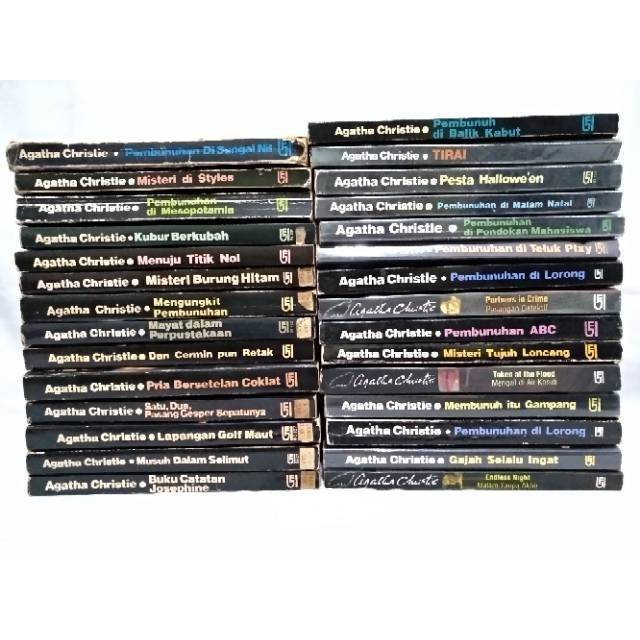 buku novel agatha christie bekas