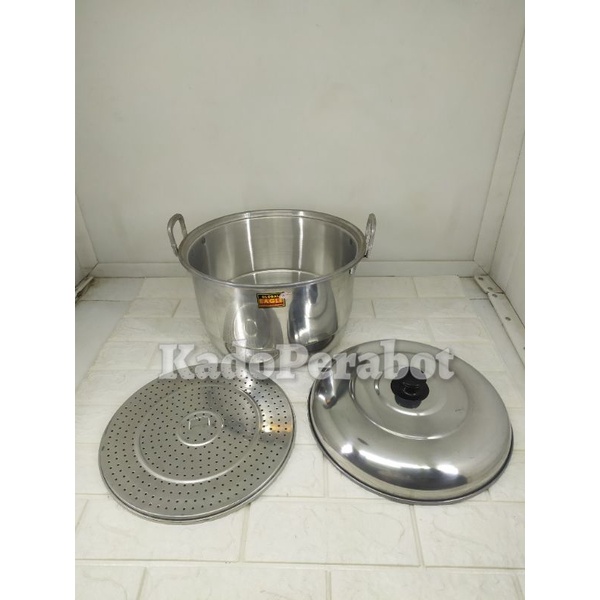 dandang masak serbaguna - dandang alumunium - langseng global eagle 28