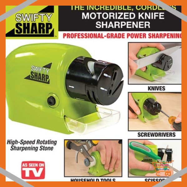 COD GROSIR SWIFT SHARP CORDLESS ALAT PENGASAH PISAU AUTOMATIS PENAJAM ELEKTRIK TERMURAH