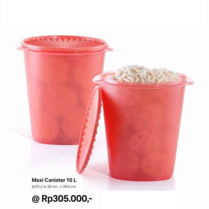 Tupperware Maxi Canister 10 Liter Toples Besar 080