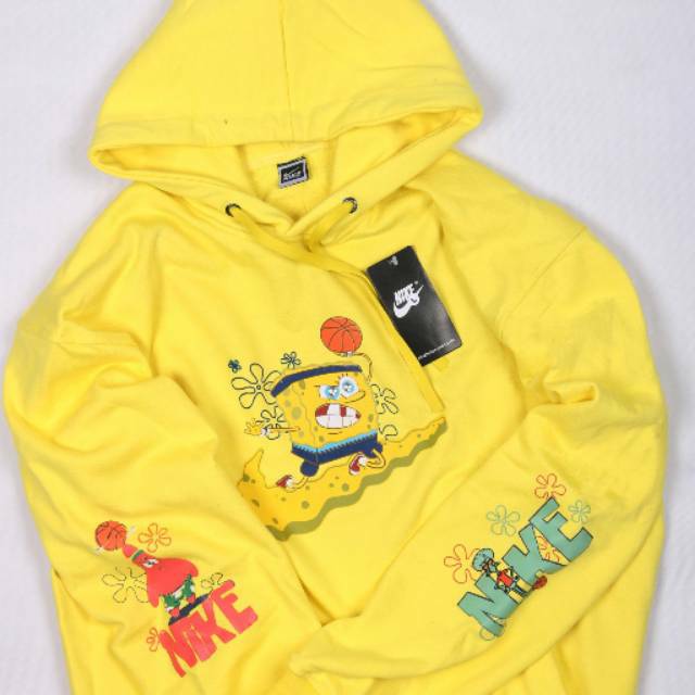 Jaket spongebob squarpants / jaket hoodie nike x spongebob / jaket swag import