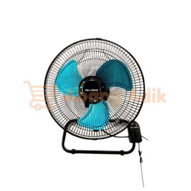 Kipas Angin Besi Tornado Welhome WH-1261M 2in1 Wall fan dan Desk fan