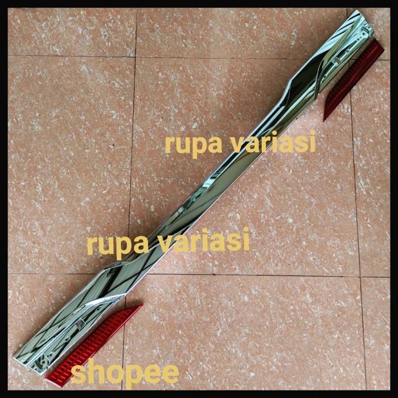 List lis trundlite pintu belakang bagasi model grand innova inova barong 2004 sd 2015 2014 2010 2012 2013 2011 2009 2008 2007 2006 2005 chrome crome abu hitam doff silver putih model ganti copot klep kancing