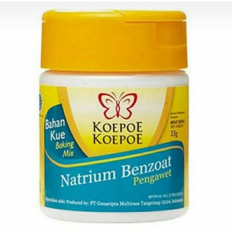 

Natrium Benzoat (Pengawet Makanan) Merk KOEPOE KOEPOE 33gr