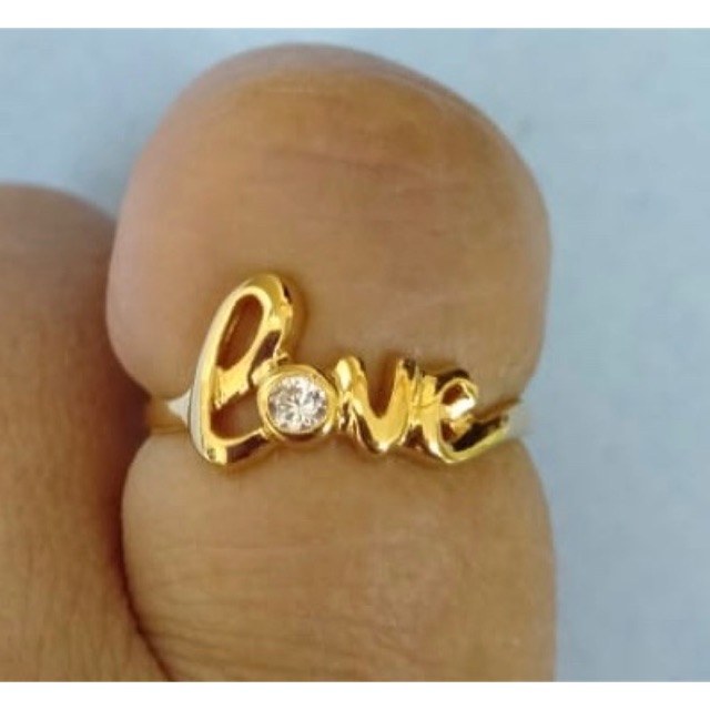 Cincin love emas asli