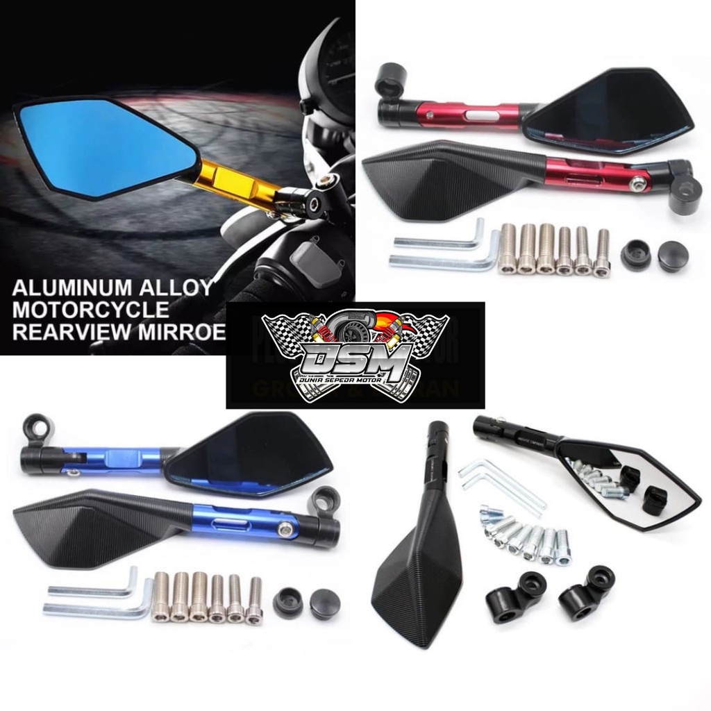 Spion Tomok Spion Motor Variasi Spion Tomok V5 Spion Tomok V2 Universal Nmax,Aerox,Pcx,Vario,Beat,Mio,Vixion,R15,Cbr,Ninja &amp; Motor Lain Nya