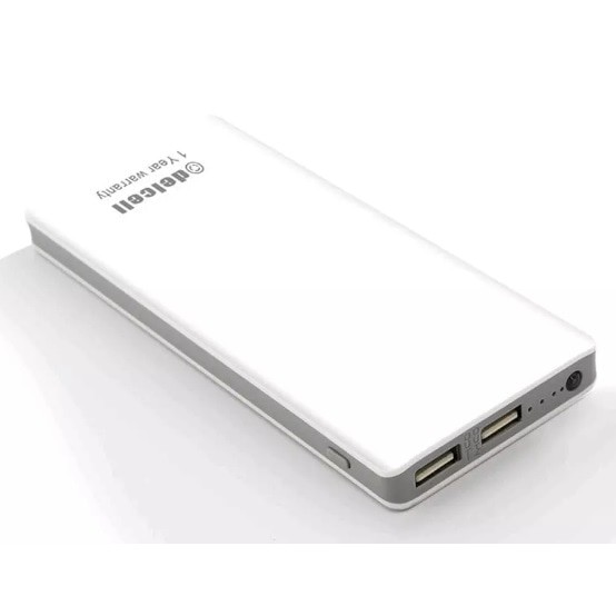Powerbank Delcell Eco Power Bank Slim 10000 Mah Real Capacity + Senter