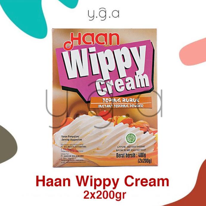 

(BISA COD) Haan Wippy Cream / Whip Cream / Krim Bubuk 400gr