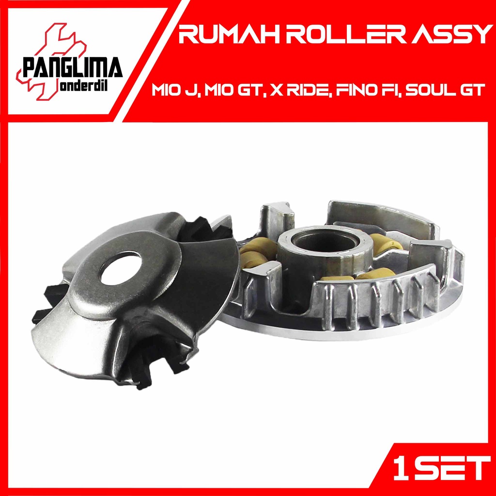 Rumah Roller Assy Mio J &amp; Soul GT &amp; Fino FI &amp; X-Ride-XRide &amp; Mio GT Roler Penutup-Tutup-Slider-Set-Lengkap-Komplit