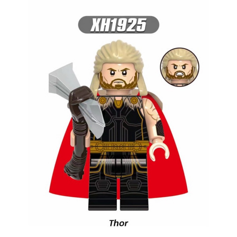 KORG X0339 Mainan Balok Bangunan Mini Figure Model Thor Janester Valkyrie Marvel Love and Thunder Untuk Hadiah