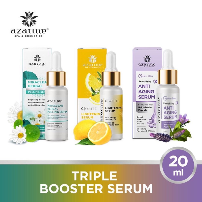 [READY] Azarine Triple Booster Serum (PEELING SERUM, ANTI AGING, LIGHTENING SERUM)