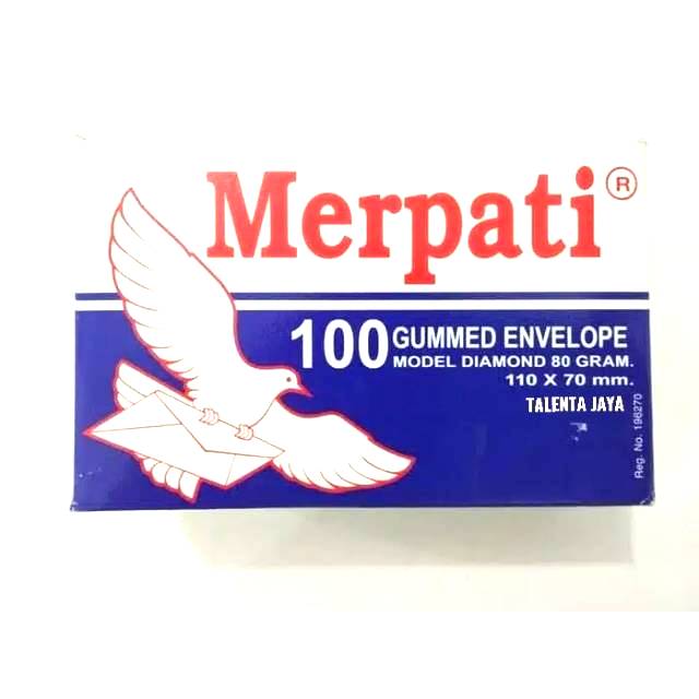 AMPLOP MERPATI PUTIH MINI 80 GRAM 100 AMPLOP