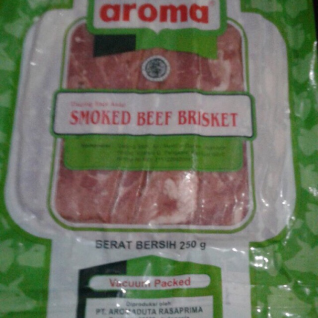 

AROMA Beef Brisket (beef bacon) 250gr