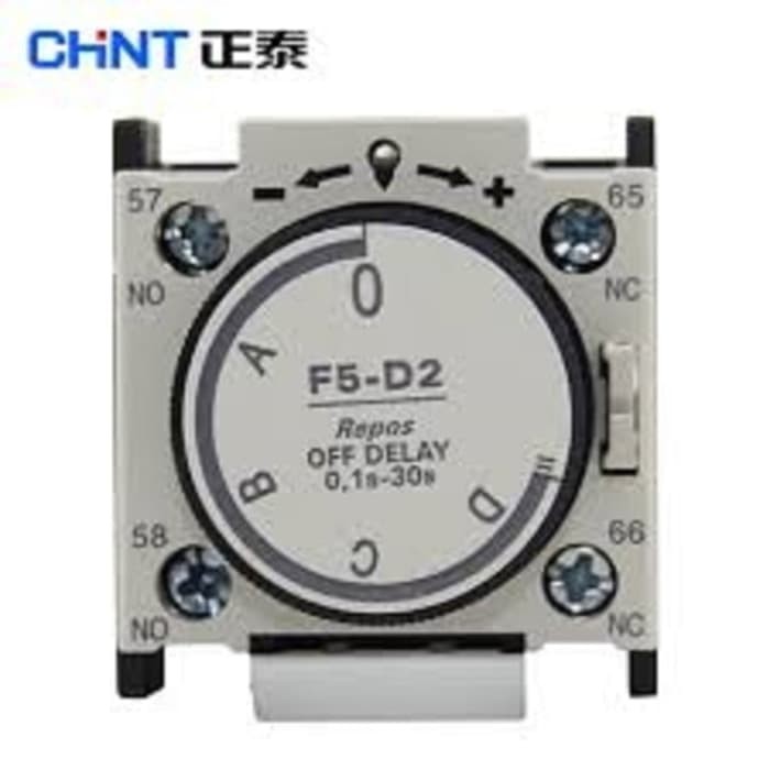 Chint F5-D2 Auxiliary Contact Off Delay Timer for Contactor Chint NC1