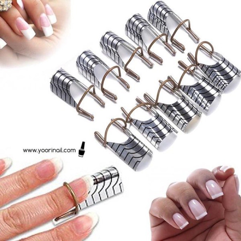 5pcs Nail form reusable cetakan form nail extension / nails form kertas extension kuku
