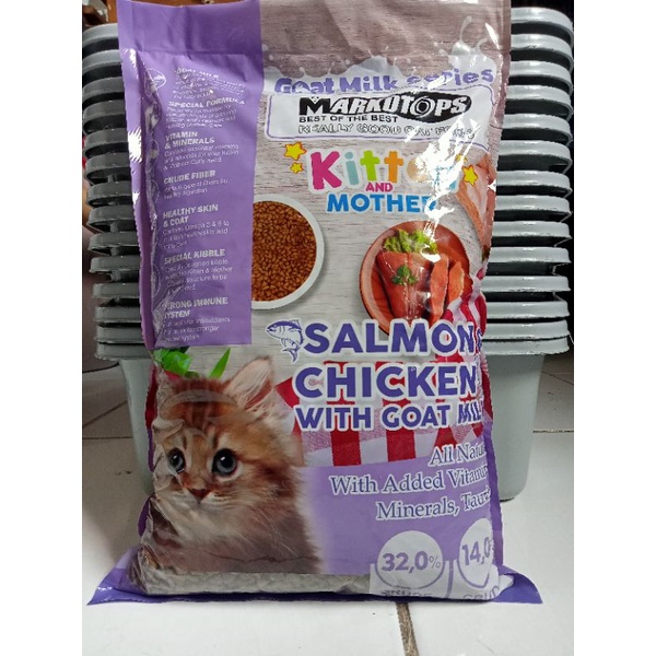 makanan untuk bayi kucing markotop kitten 1 kg
