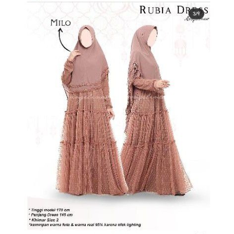 DURRAH DRESS HL RUBIA DRESS ATELIER ANGELINA PRELOVED DAN NEW GAMIS LAKKU.ID